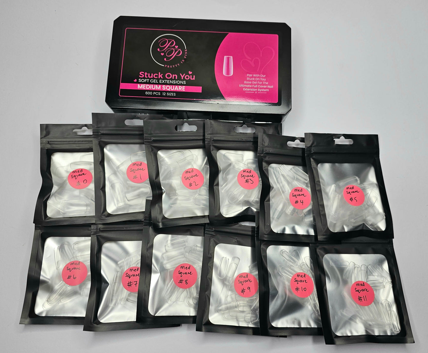 Soft Gel Tip Refills - Square