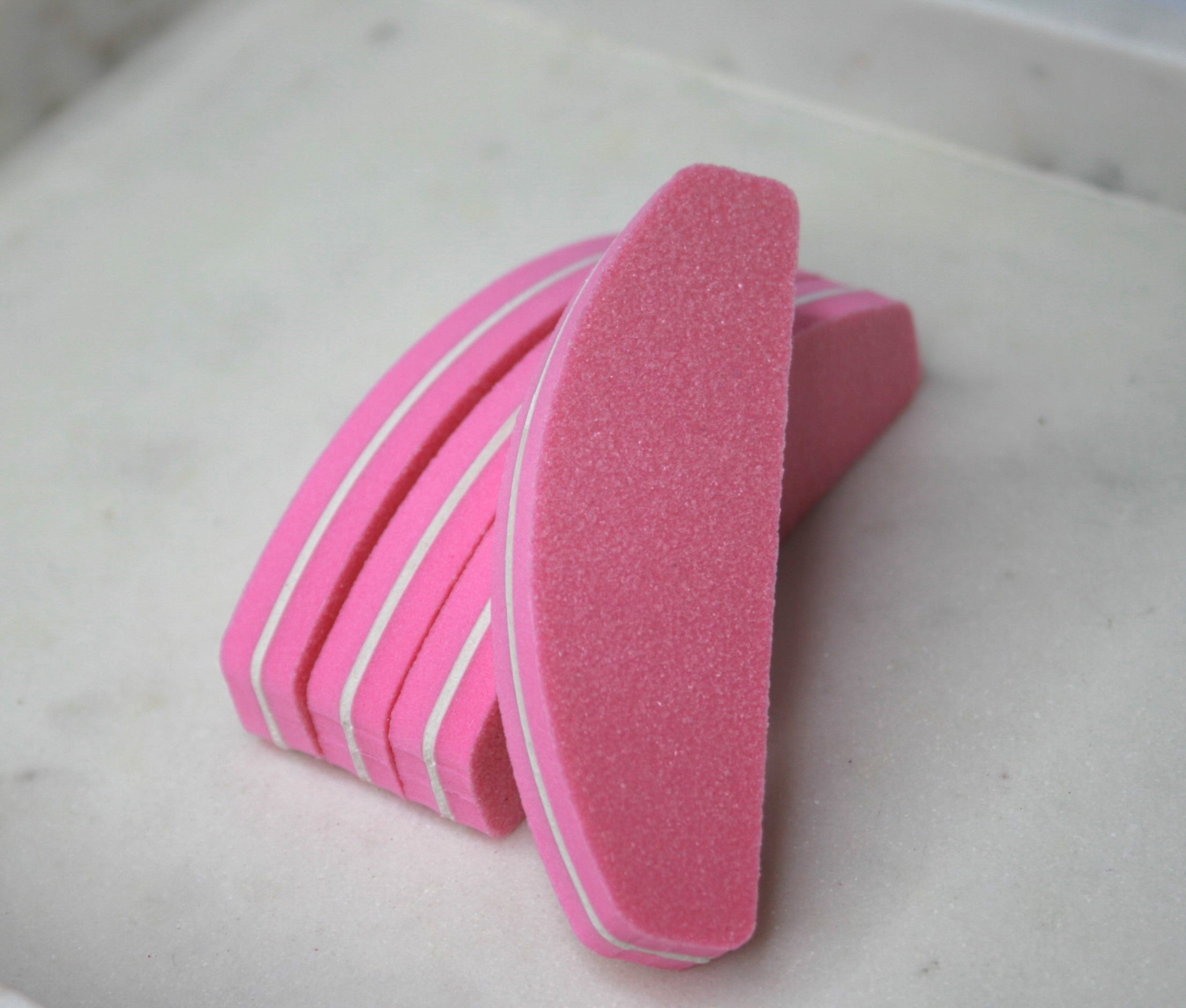 Half Moon Mini Buffers – Pretty In Pink - Nail & Beauty Supplies