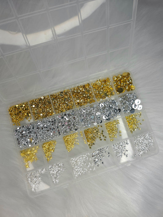 Mixed Balls/Stars Bling Box