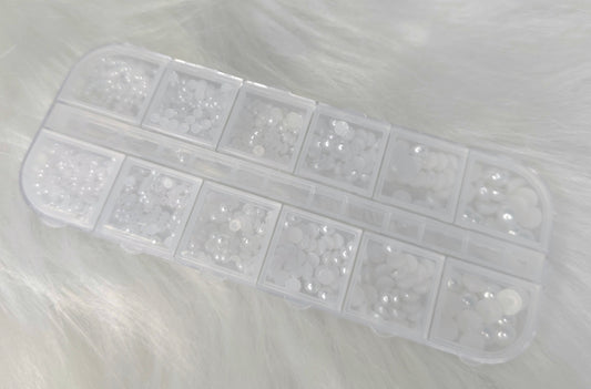 White Pearl Bling Box