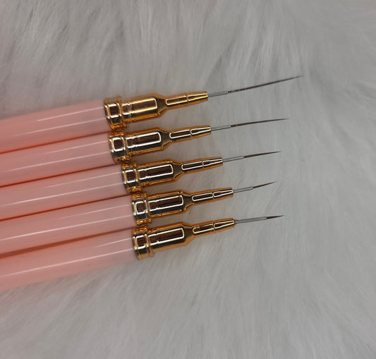 Pink Liner Brushes - 5pk